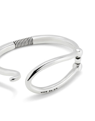 UNOde50 Bangle bracelet with large link - Sterling SIlver