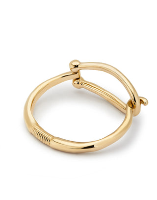 UNOde50 Bracelet Bangle Bracelet with Large Link - Gold
