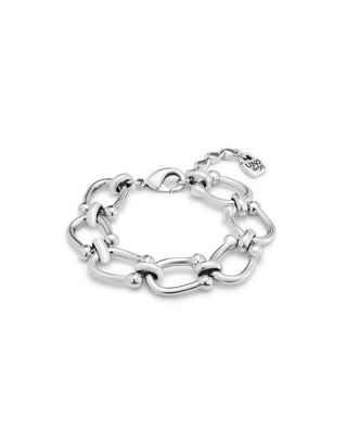 UNODE50 Medium oval link chain bracelet - Silver