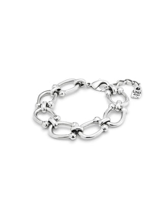 UNODE50 Medium oval link chain bracelet - Silver