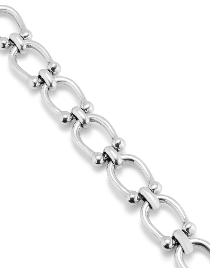 UNODE50 Medium oval link chain bracelet - Silver