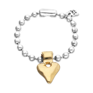 UNOde50 Mixed Metal Heart Bracelet