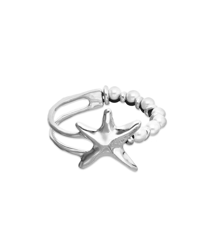 UNODE50 Bracelet Orion Bracelet with pearls and starfish Silver