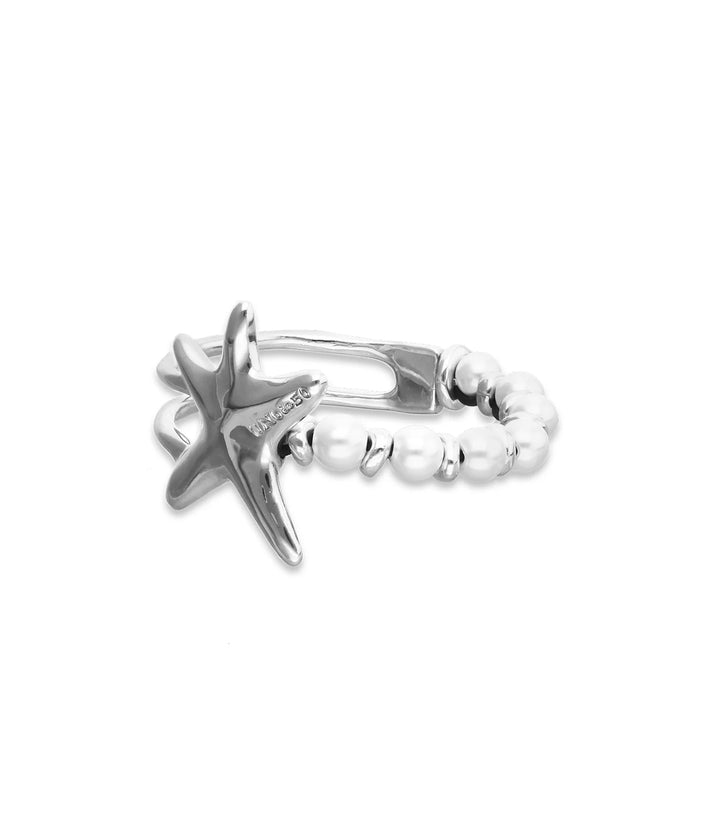 UNODE50 Bracelet Orion Bracelet with pearls and starfish Silver