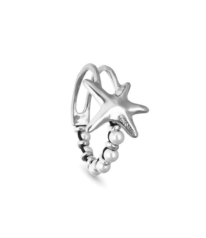 UNODE50 Bracelet Orion Bracelet with pearls and starfish Silver