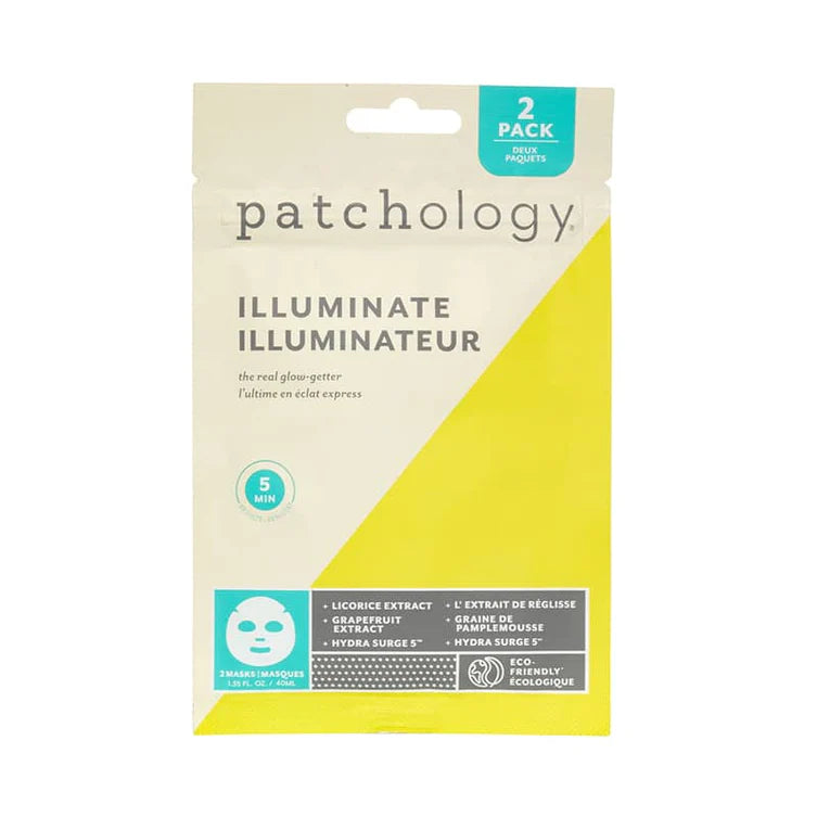 Patchology Brightening Face Sheet Mask Illuminator - 2 Pack