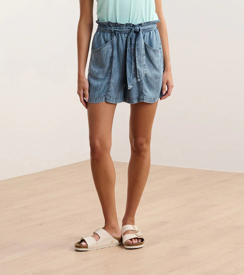 Hatley Cassie Shorts - Blue Acid Wash