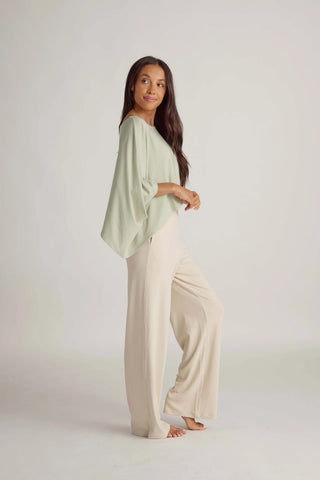 Faceplant Dreams Soft Shrug Shirt - Sage
