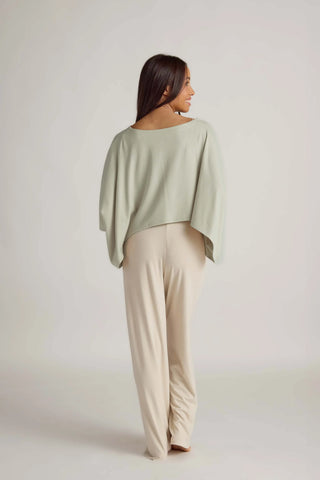 Faceplant Dreams Soft Shrug Shirt - Sage