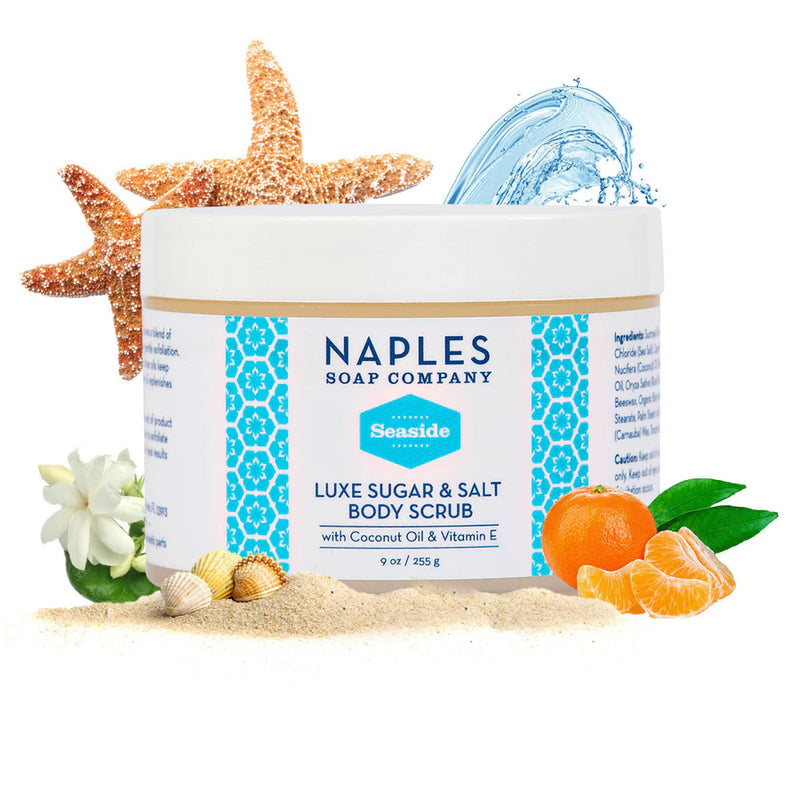 Naples Soap Co Seaside Luxe Sugar & Salt Body Scrub 9 oz