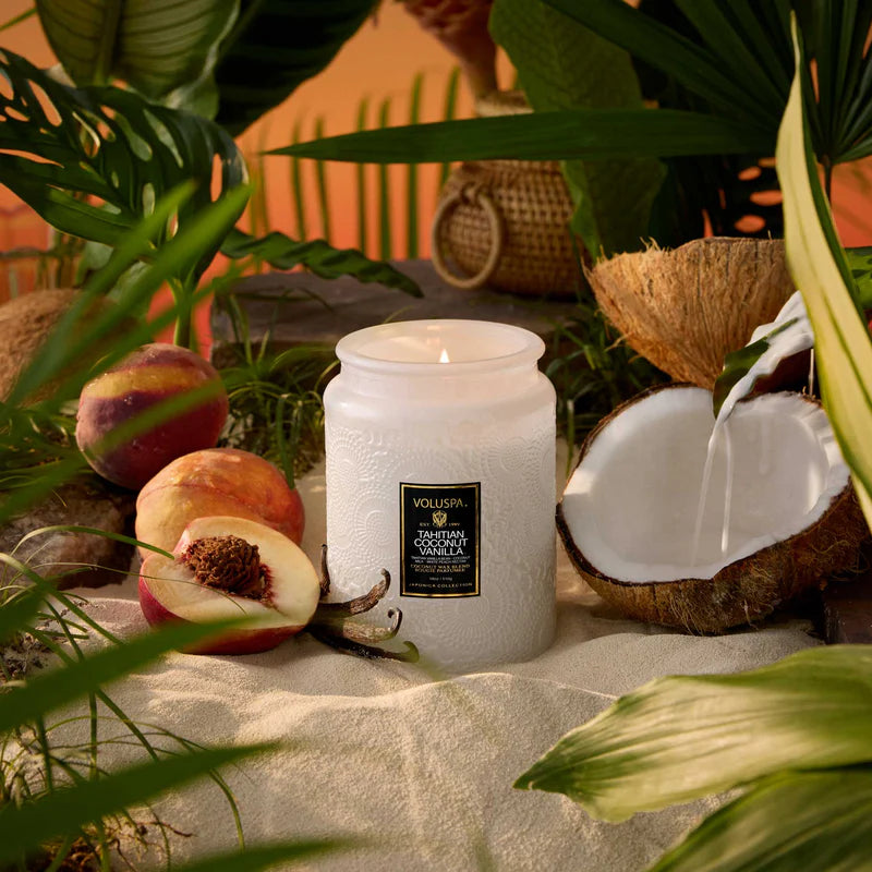 Voluspa - Tahitian Coconut Vanilla 18oz Large  Jar