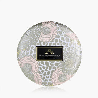 Voluspa - Tahitian Coconut Vanilla 3-Wick Candle Tin