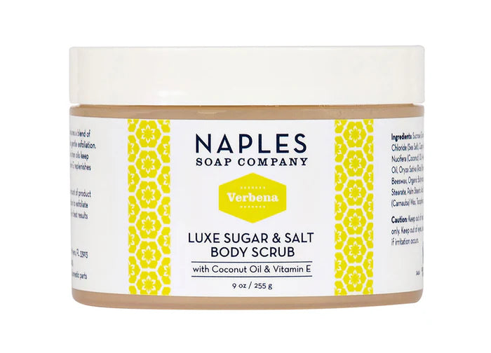 Naples Soap Co Verbena Luxe Sugar &amp; Salt Body Scrub 9 oz