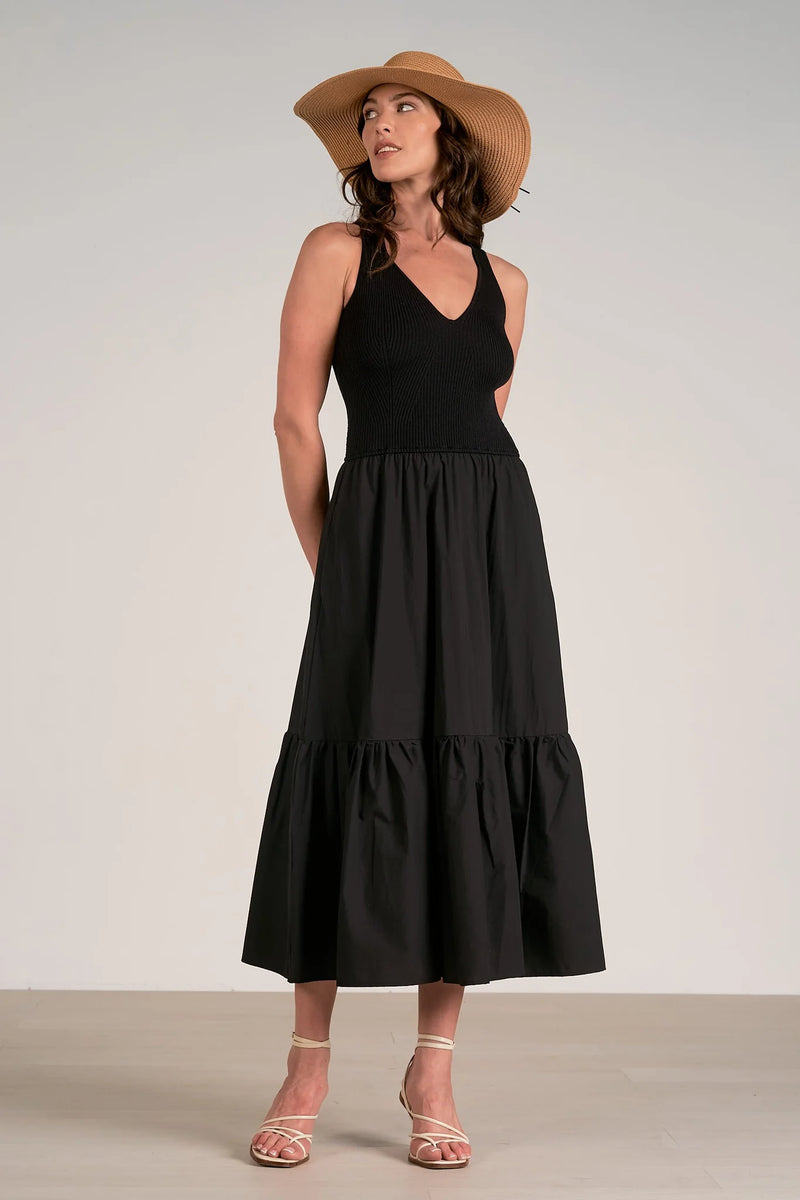 Rhodes Midi Dress - Black