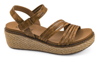 Corky's What About Now Wedge Sandal in Cognac