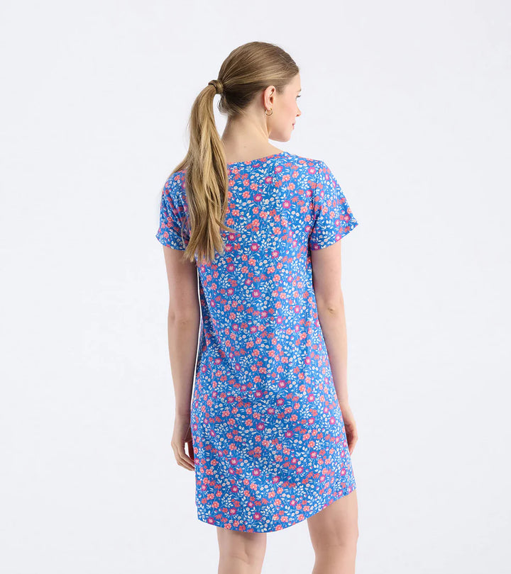 FINAL SALE Capelton Road Garden Flowers Short Sleeve Night Dress in a Bag
