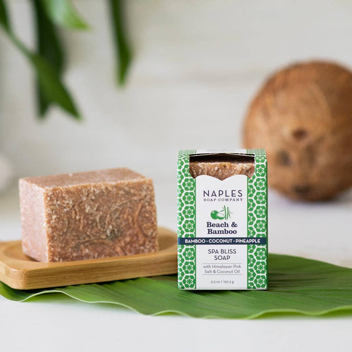 Beach &amp; Bamboo Sea Salt Spa Soap – Coconut &amp; Pineapple