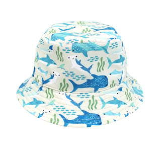 Shark Friends Ocean Blue Reversible Kids Bucket Hat - Baby