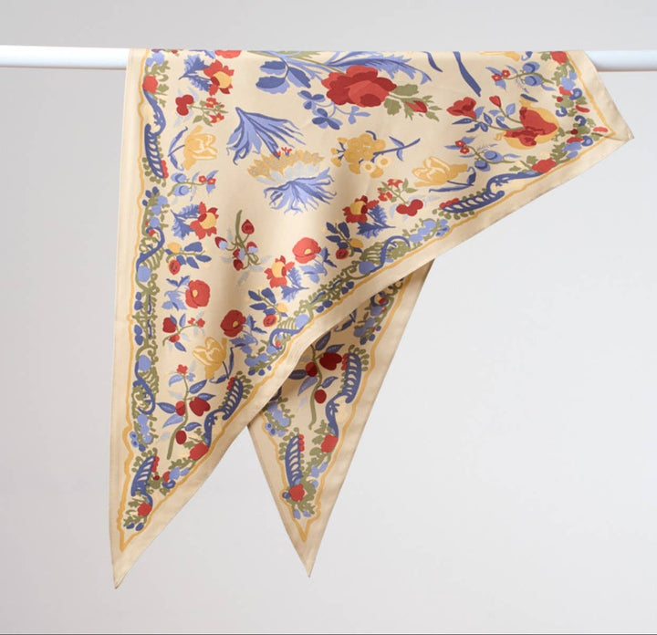 Printed Triangle Scarf – Bandana Style Wrap / Shawl
