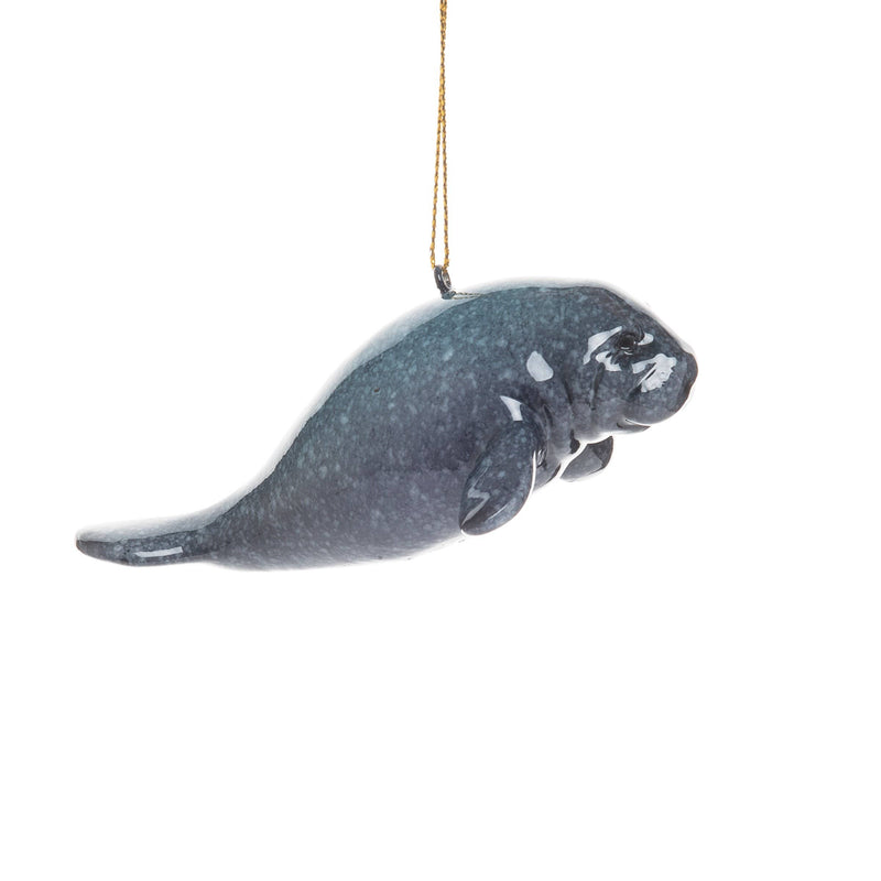Christmas Cozumel Manatee Sea Cow Ornament