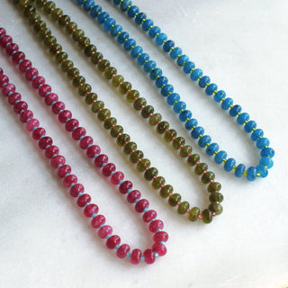 Willow Candy Bead Necklace, Handmade Fall Jewelry Trendy
