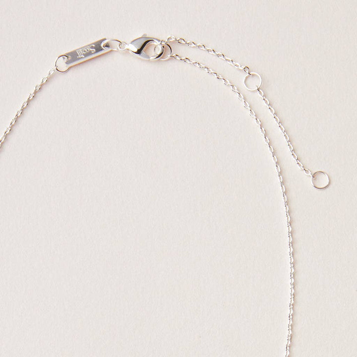 Stone Intention Charm Necklace - Tourmaline/Silver
