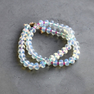 Coastal Stone Candy Beaded Necklace