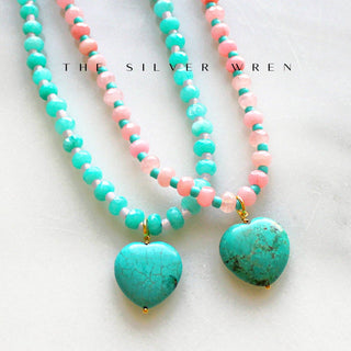 Sugar Pop Heart Candy Beaded Necklace