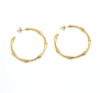 Salty Cali - Bamboo Hoops - Gold