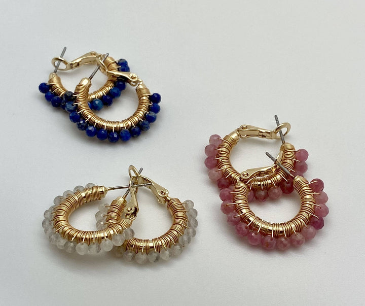 Salty Cali Pismo Mini Hoops ~ Salty Stones