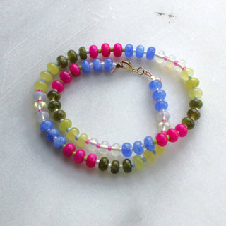 Boardwalk Stone Candy Beaded Necklace