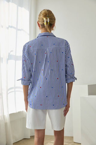 Stars & Stripes Button-Down Blouse