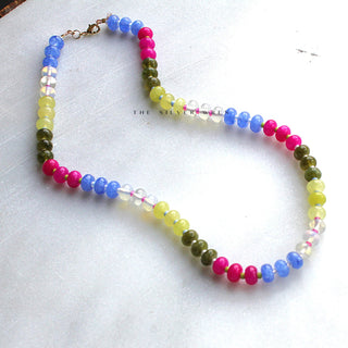 Boardwalk Stone Candy Beaded Necklace