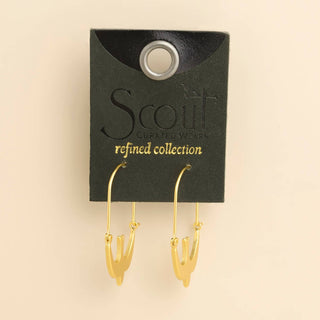 Scout Refined Icon Earring - Swallow Hoop/Gold