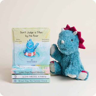 Warmies Don't Judge a T-Rex by his Roar Board Book