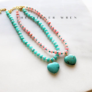 Sugar Pop Heart Candy Beaded Necklace