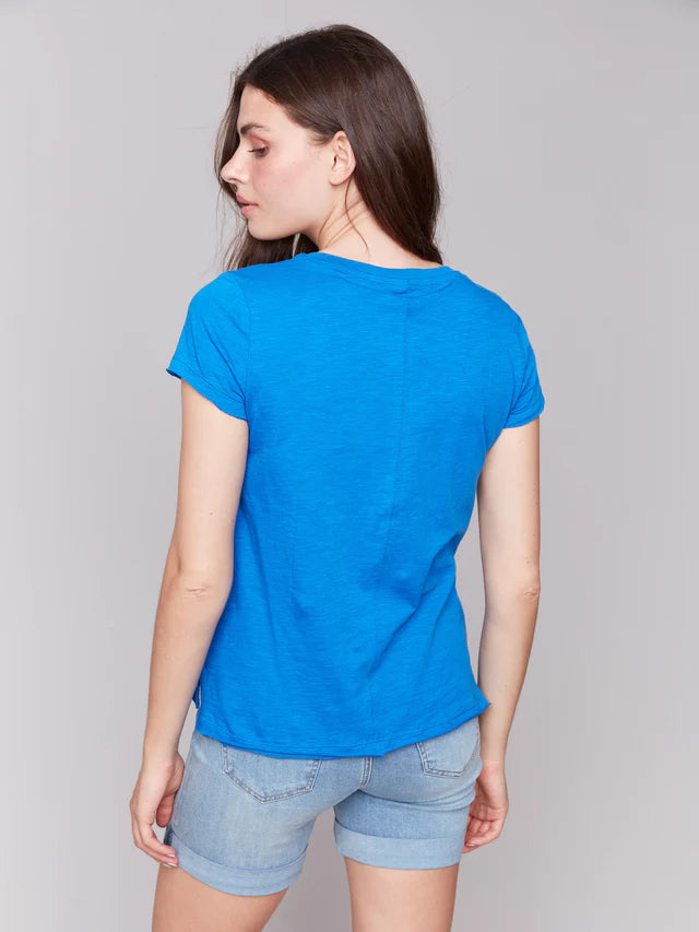 Charlie B Organic Cotton Slub T-Shirt - Coastal
