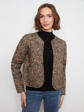 Charlie B Reversible Animal Print Quilted Jacket - Imprint