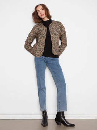 Charlie B Reversible Animal Print Quilted Jacket - Imprint