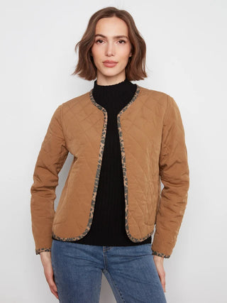 Charlie B Reversible Animal Print Quilted Jacket - Imprint