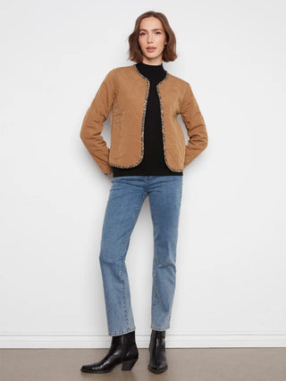 Charlie B Reversible Animal Print Quilted Jacket - Imprint