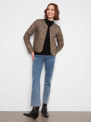Charlie B Reversible Animal Print Quilted Jacket - Imprint