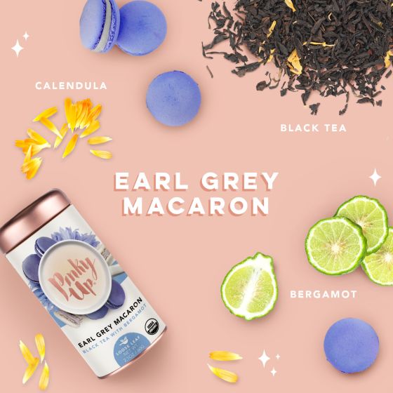 Earl Grey Macaron Loose Leaf Tea Tins by Pinky Up