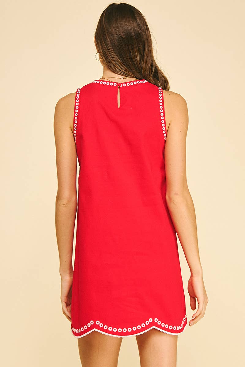 The Marisol Mini Dress in Red