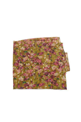 Neutral Floral Calico Scarf
