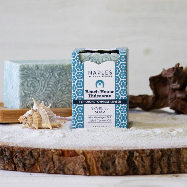 Beach House Hideaway Sea Salt Spa Soap – Ocean Air &amp; Amber