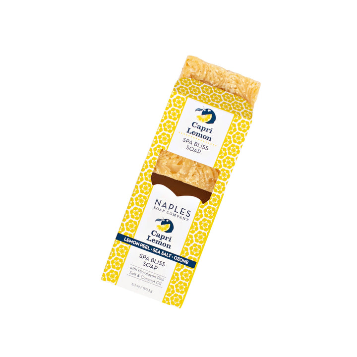 Capri Lemon Sea Salt Spa Soap – Lemon Zest &amp; Sea Breeze