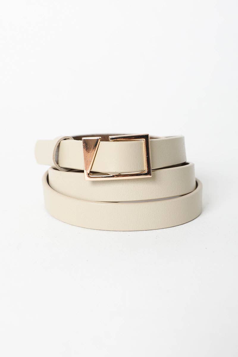 Asymmetrical Buckle Cinch Waist Fashion Belt