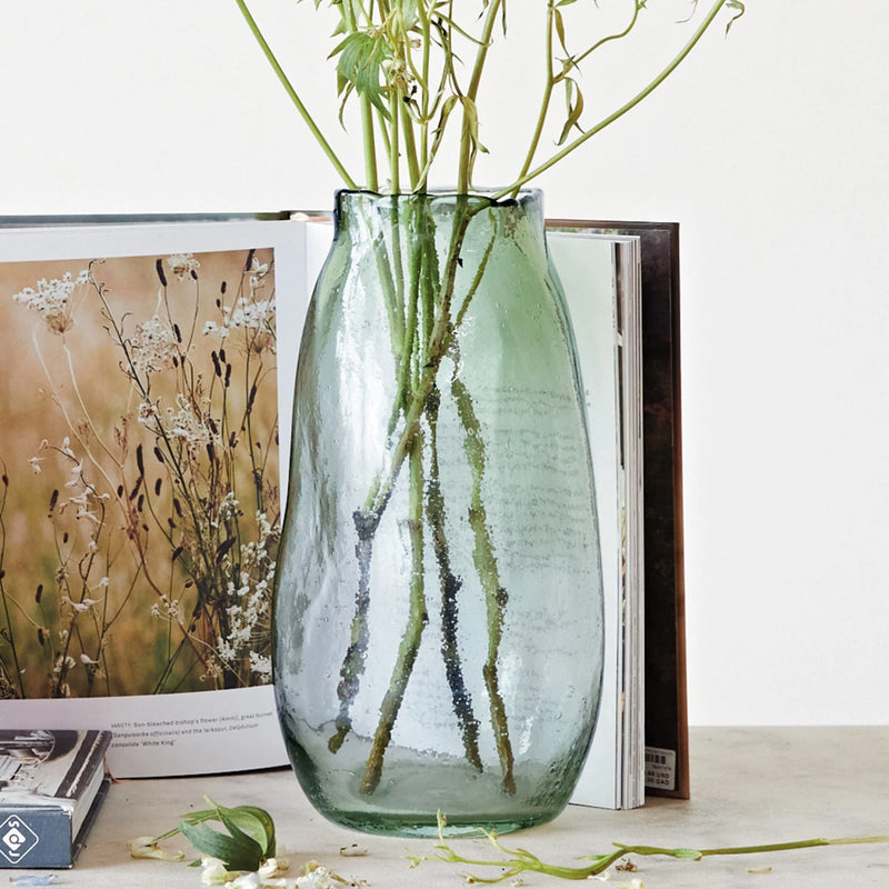 Recycled Glass Organic Shaped Vase