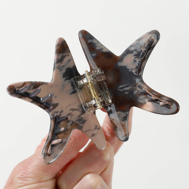 Calacatta Starfish | Medium Painted Starfish Claw Clip